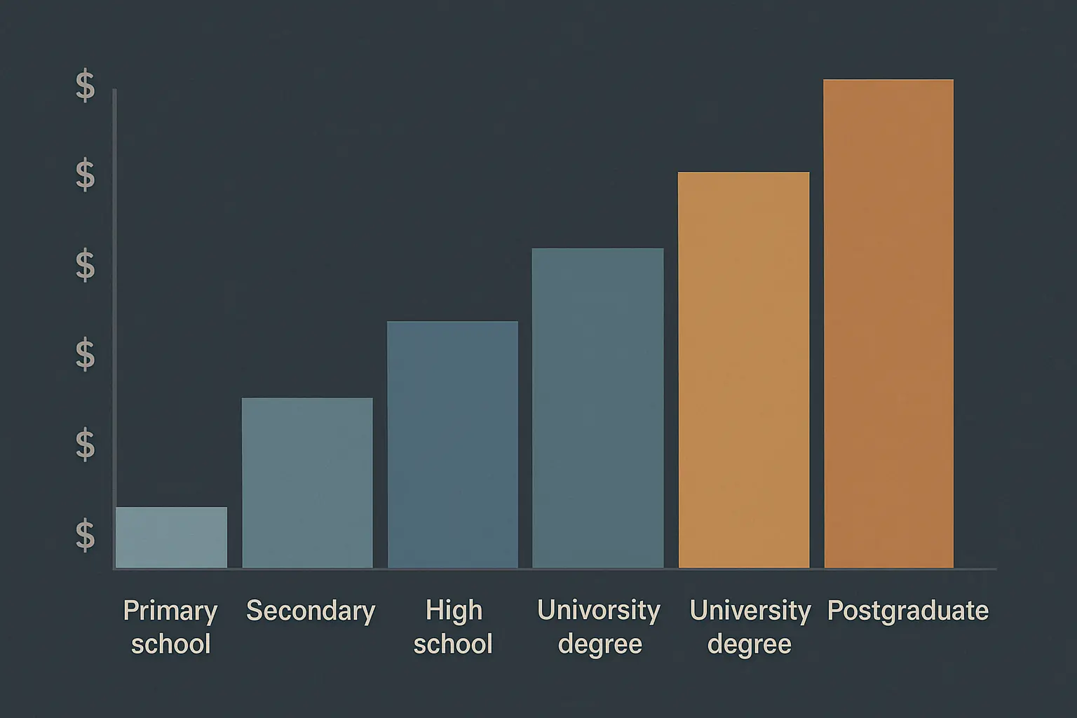Escalera de ingresos mensuales por nivel educativo en México según datos INEGI 2025: desde primaria hasta posgrado