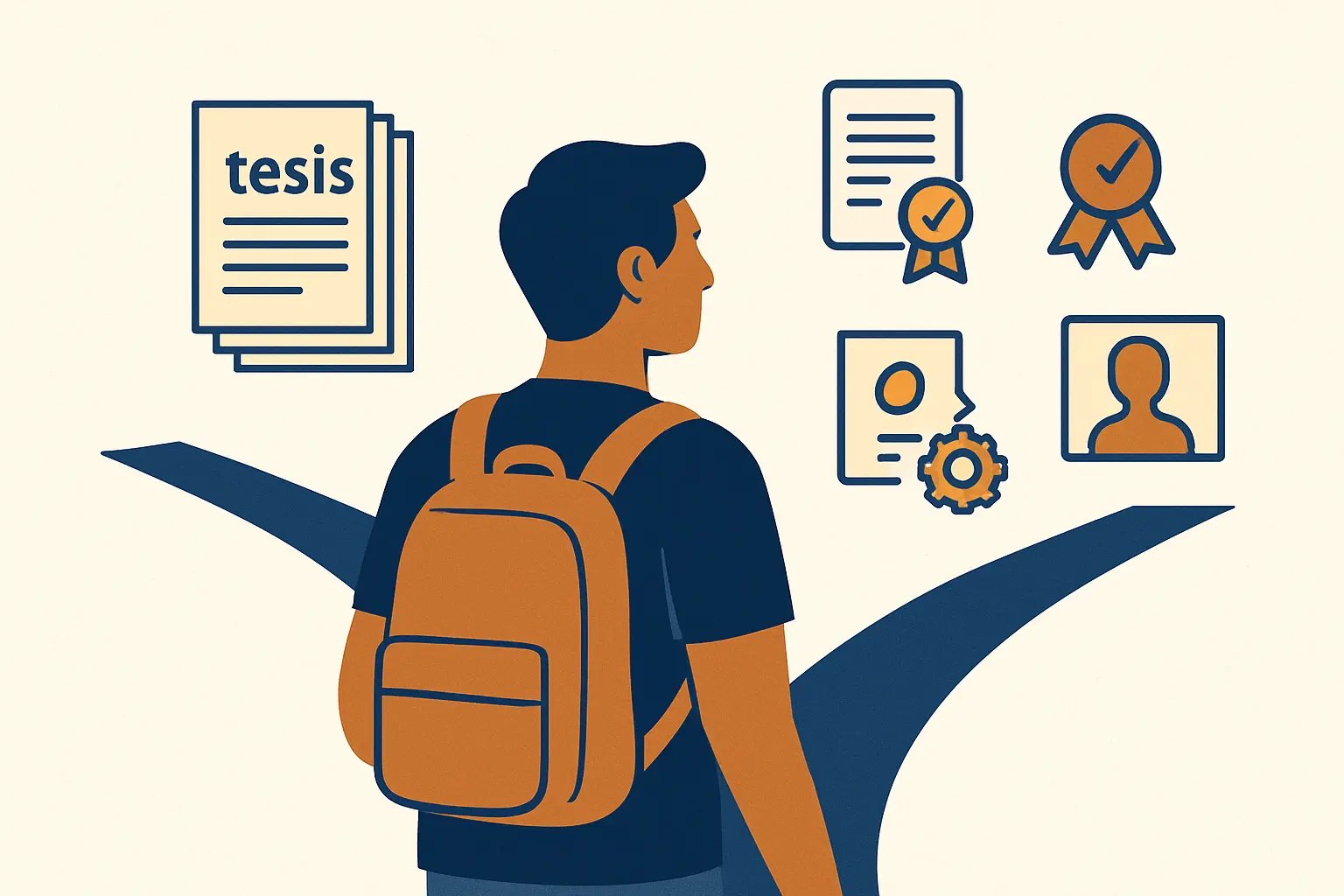 Diagrama de decisión para elegir entre hacer tesis o una modalidad alternativa de titulación en México según el perfil del estudiante