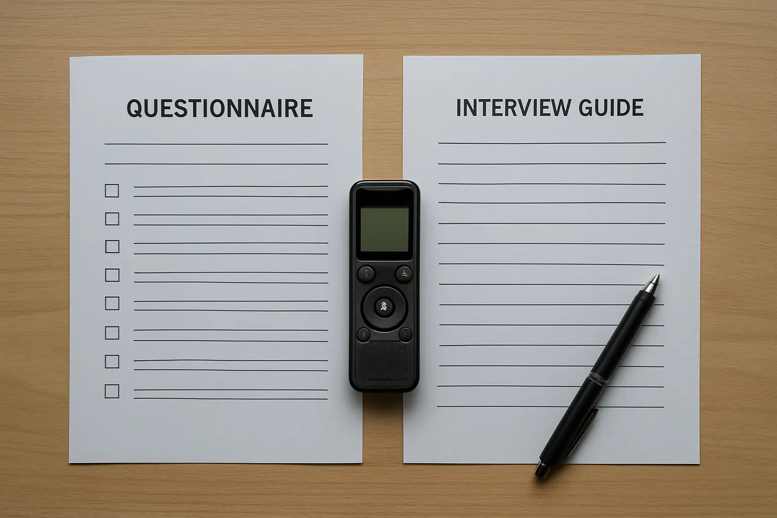 Instrumentos de recolección de datos: cuestionario y guía de entrevista