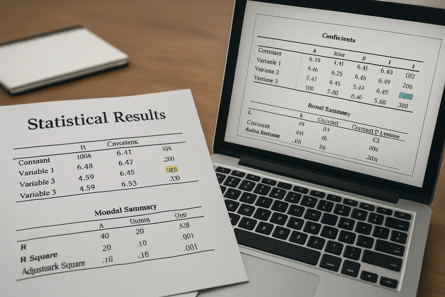 Tabla de resultados estadísticos en formato APA con gráfico de barras y valor p resaltado