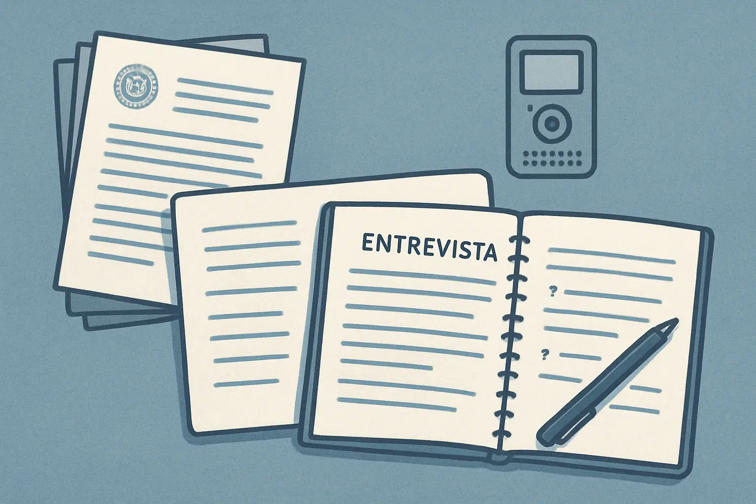 Entrevista y documentos como técnicas de recolección de datos en un estudio de caso