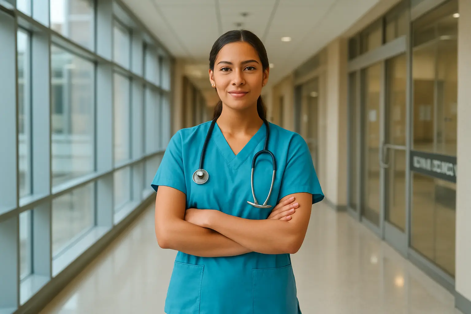 Estudiante de enfermería lista para presentar su tesis de titulación