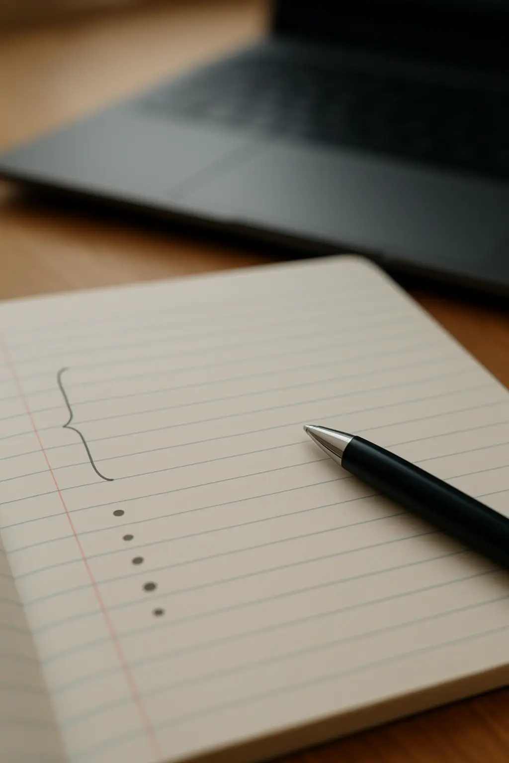 Criterios de justificación de una investigación anotados en un cuaderno