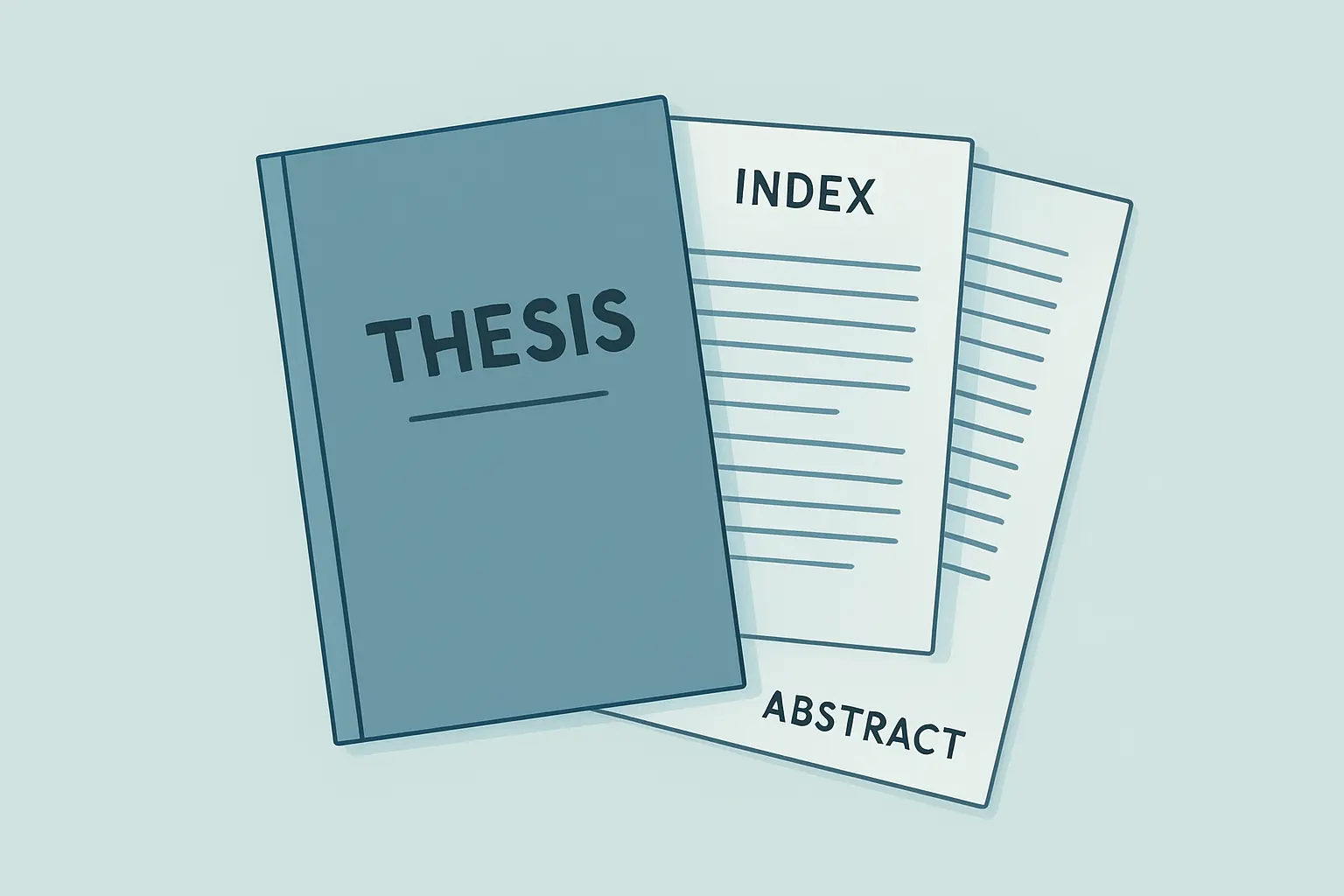 Páginas preliminares de una tesis mostrando el orden del resumen y el abstract