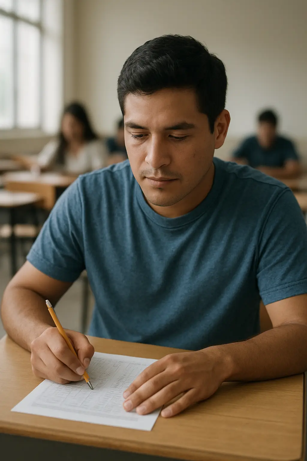 Aspirante presentando la prueba de aptitud académica de la UdeG