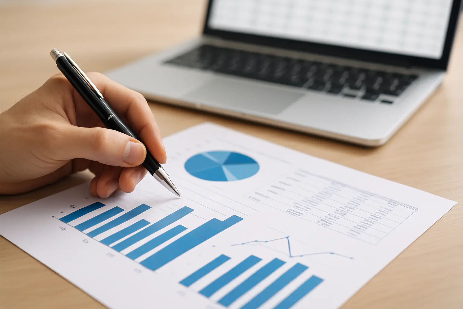 Análisis de gráficas financieras impresas para una tesis de administración