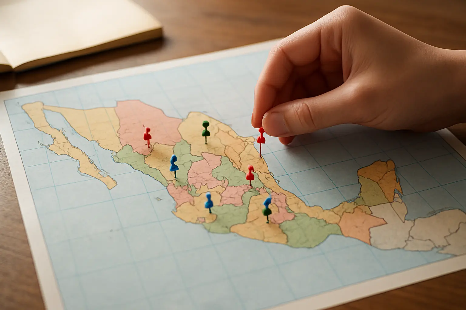Mapa de México señalando universidades públicas por estado