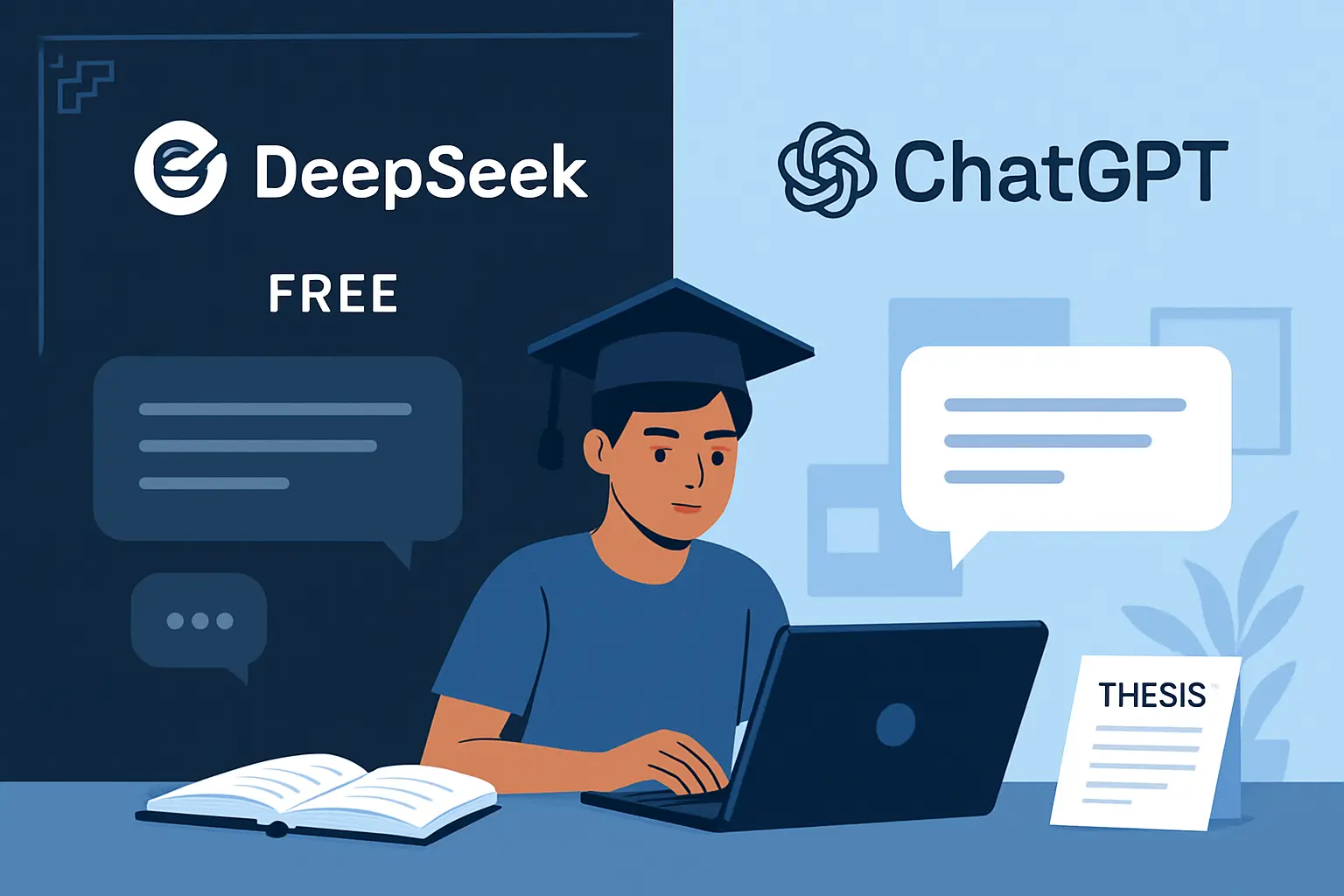 DeepSeek vs ChatGPT para Tesis en 2026: Comparativa Honesta para Estudiantes Mexicanos (Tabla)