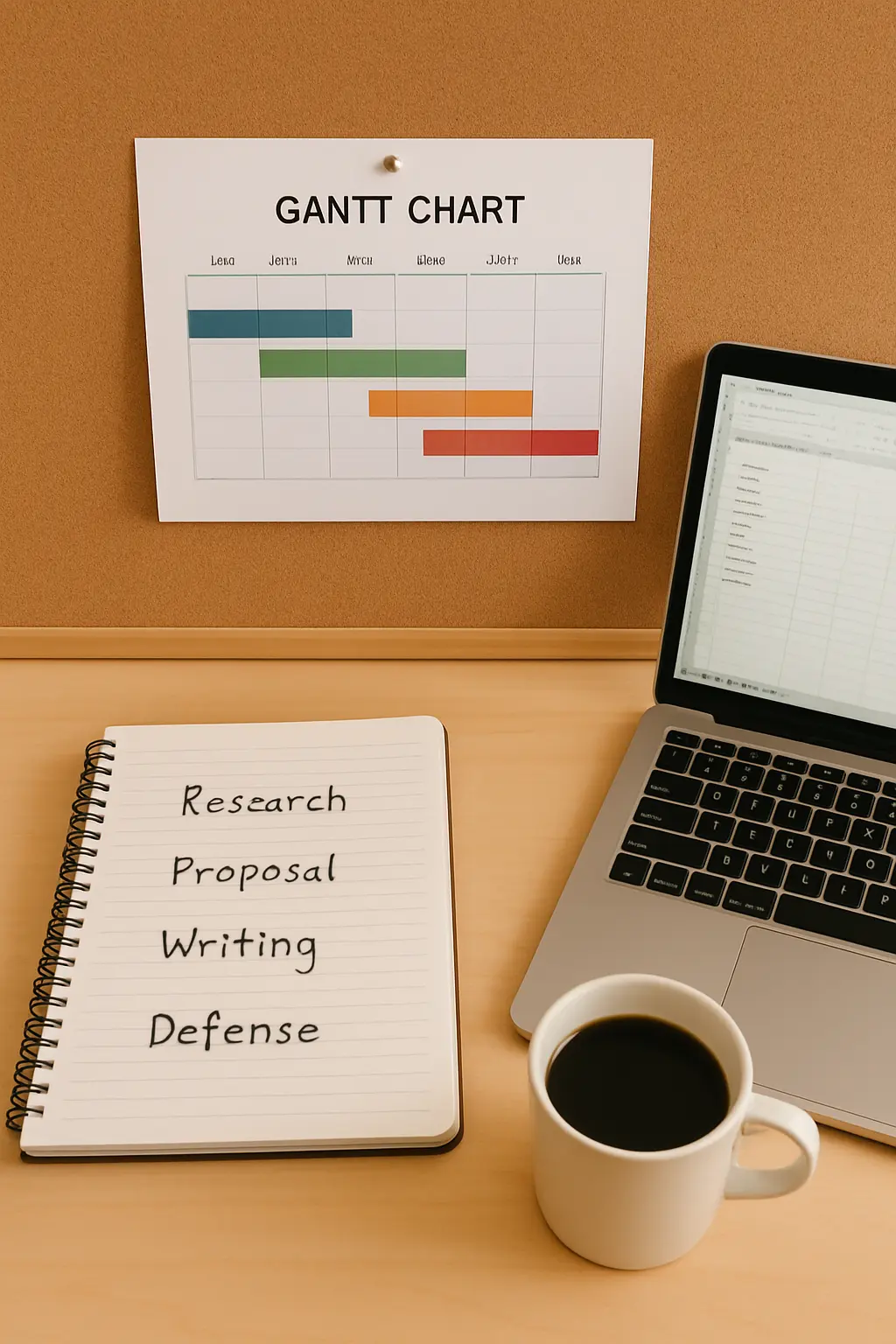 Cómo Hacer un Cronograma de Tesis Paso a Paso en 2026 (Diagrama de Gantt + Plantilla)