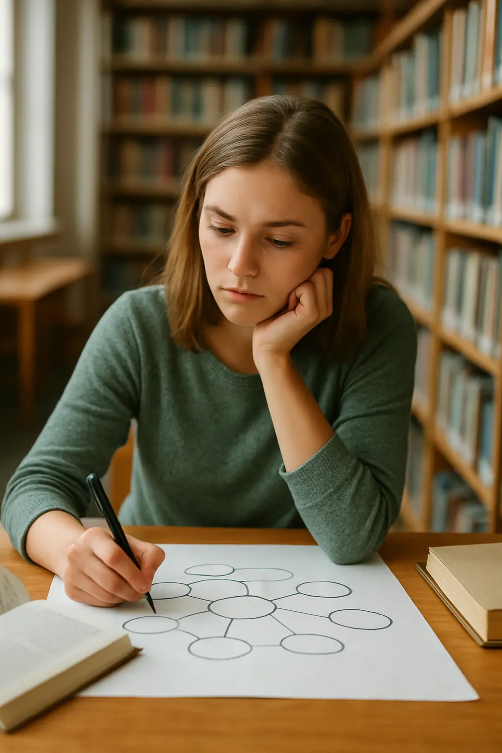 Estudiante conectando su tema de tesis con su relevancia social y práctica