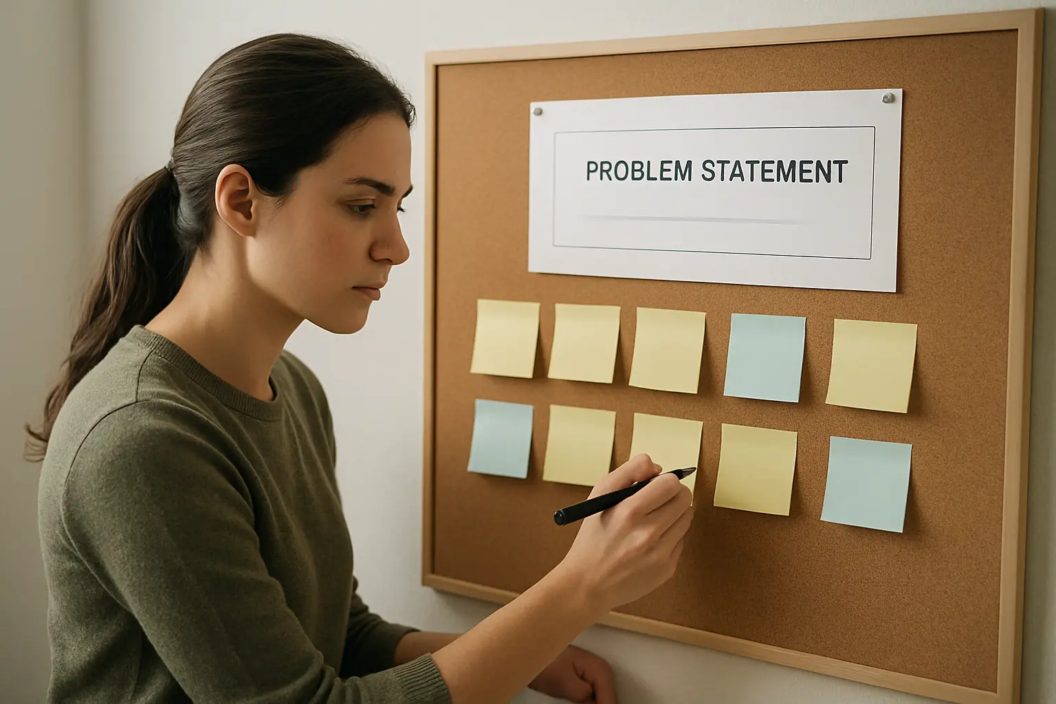 Estudiante formulando preguntas de investigación a partir del problema