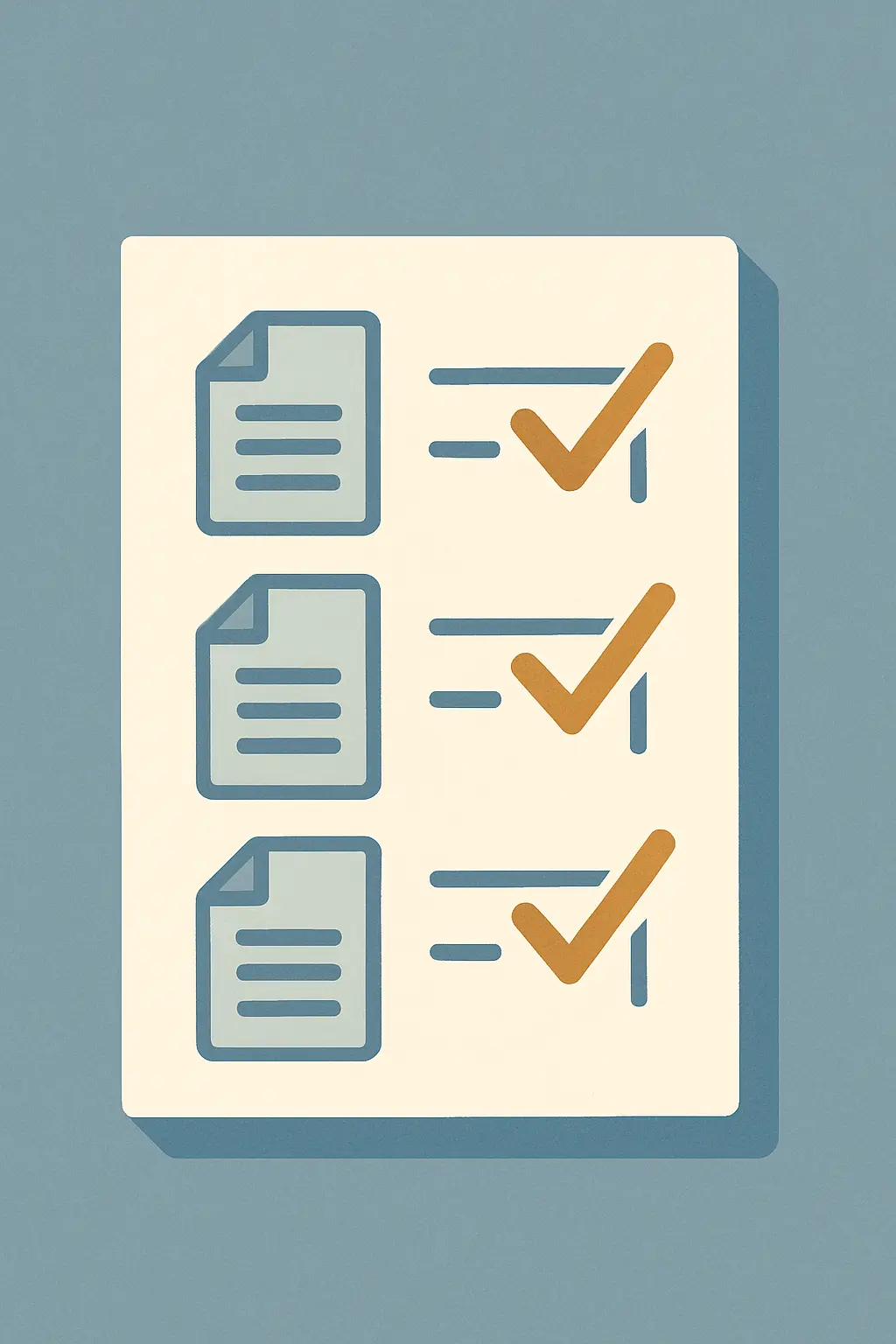 Lista de verificación ilustrada para revisar la tesis antes de firmar la declaración de originalidad
