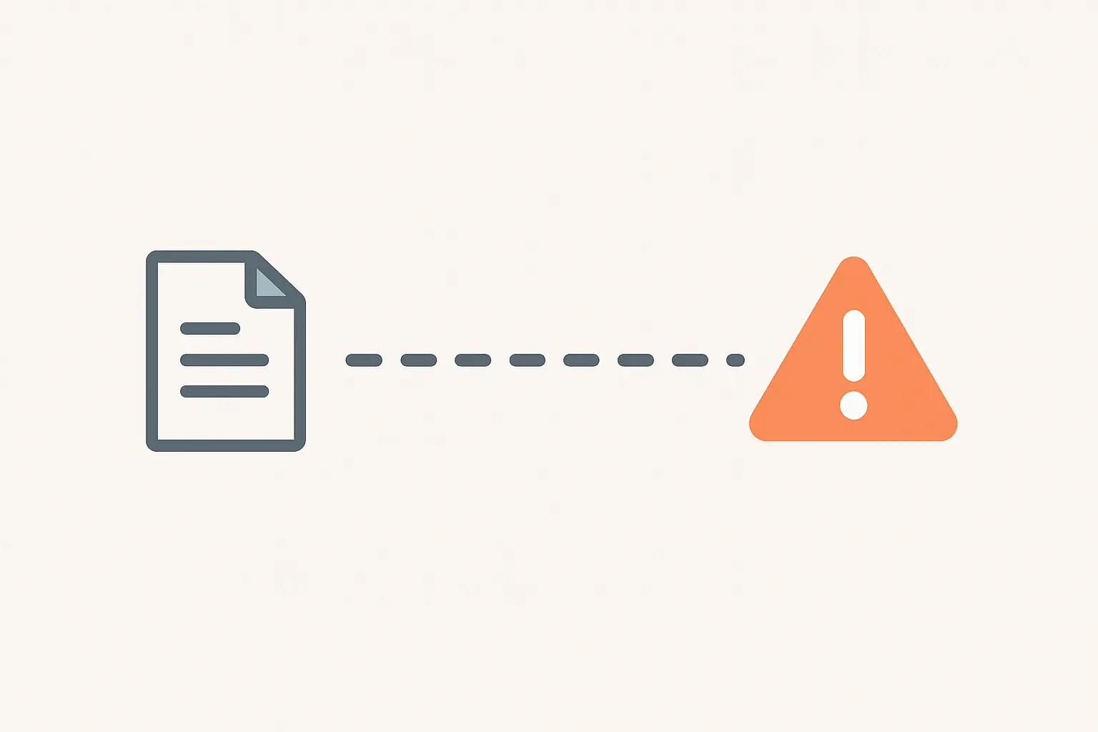 Línea de tiempo abstracta entre un documento publicado y el aviso posterior que lo retira