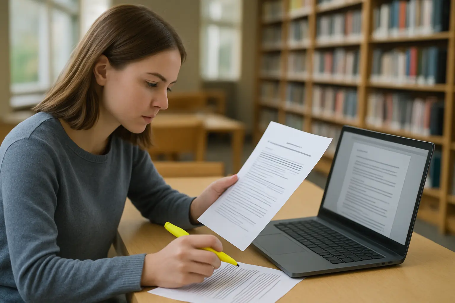 Estudiante revisando los términos de licencia de un conjunto de datos antes de reutilizarlo en su tesis