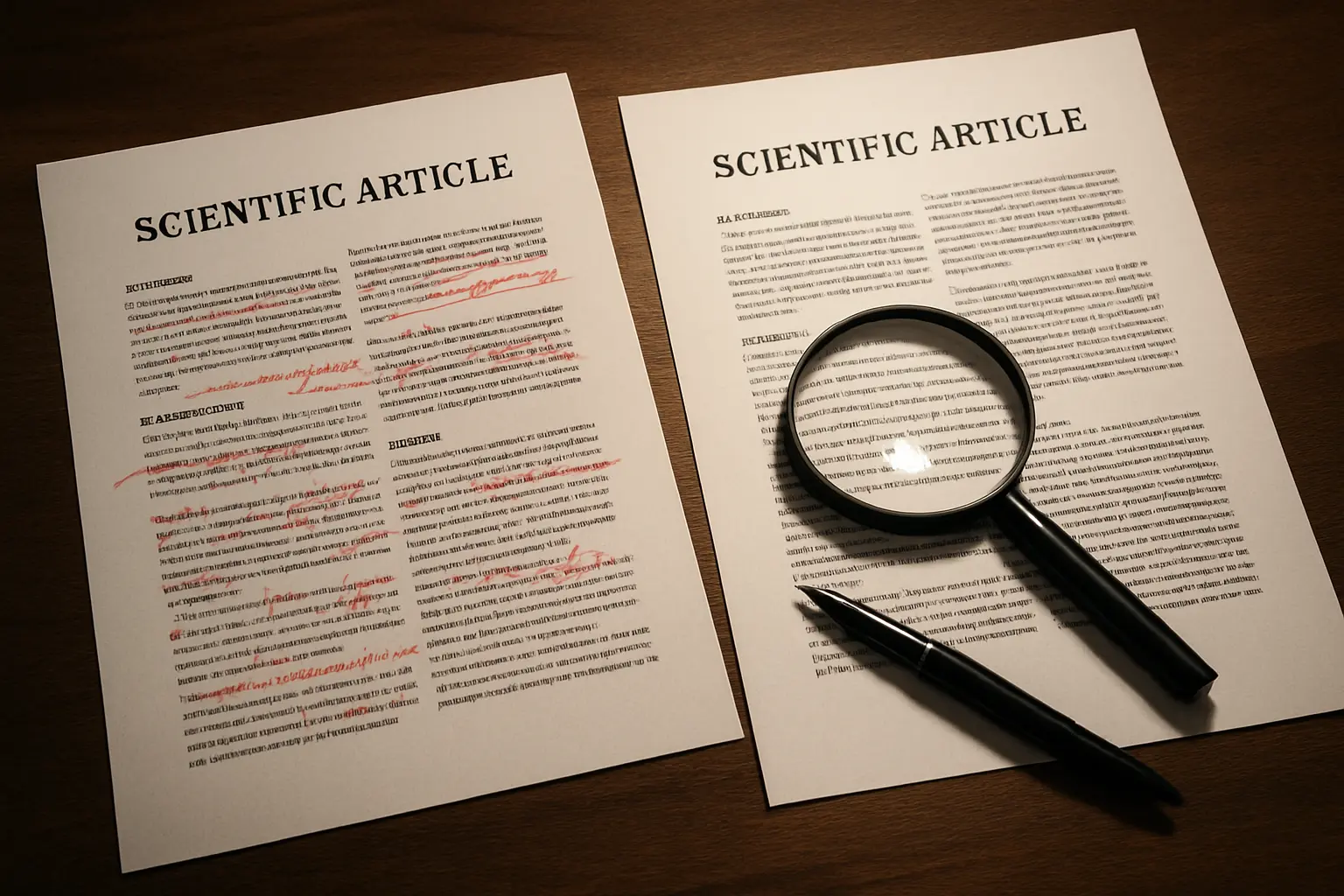 Comparación entre un preprint y la versión revisada por pares de un artículo