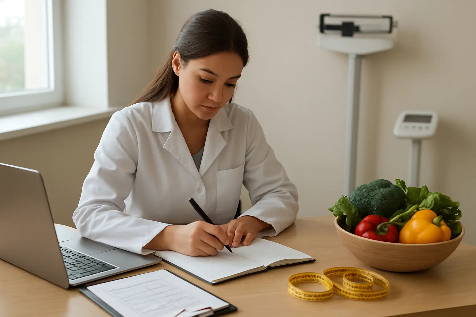 Capítulo de resultados de una tesis de Nutrición paso a paso (2026): antropometría, recordatorio de 24 horas y adherencia