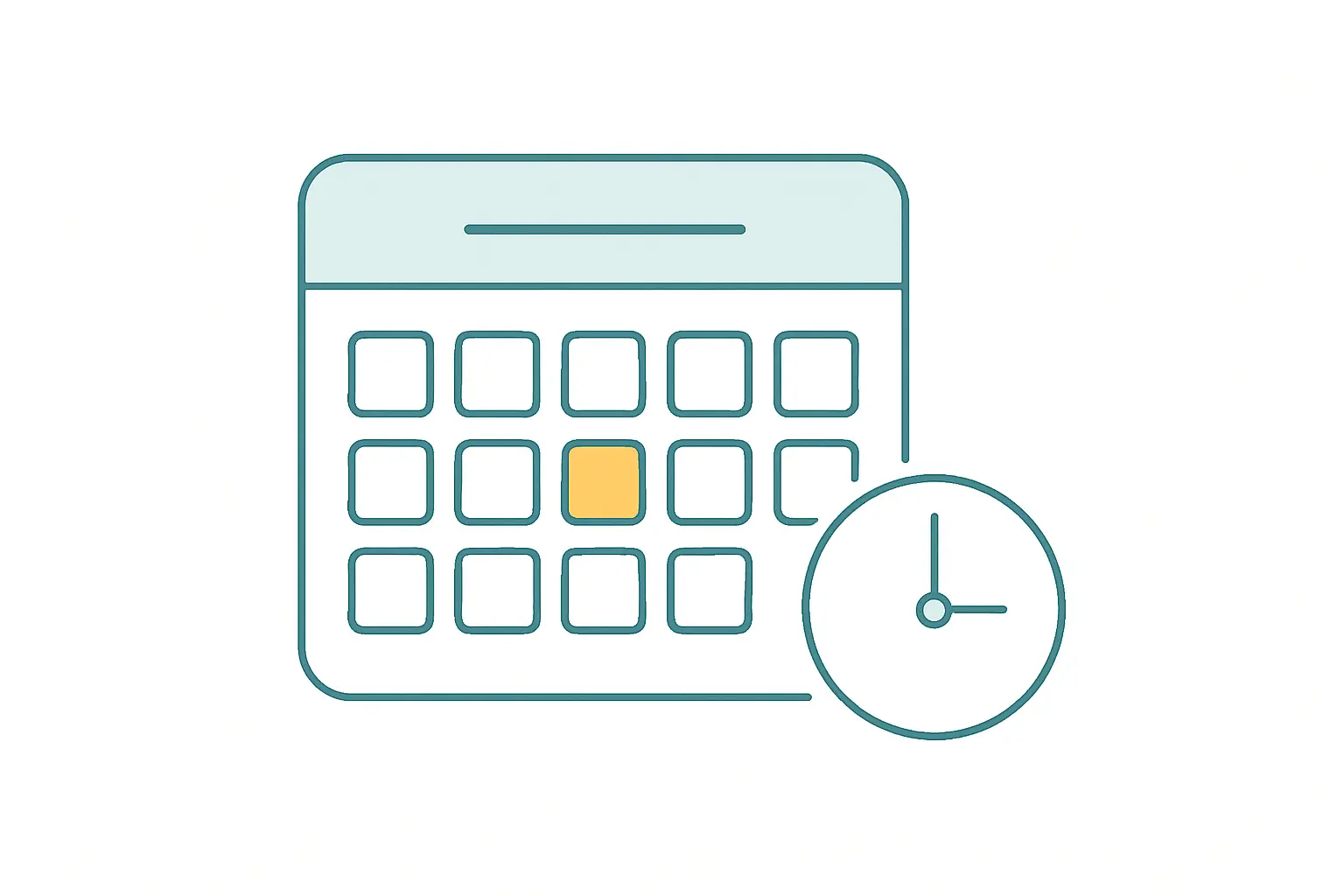 Calendario que marca la fecha de publicación de una estadística oficial